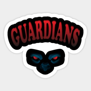 Gorilla Guardians Gift Eyes Dark Shadows Sticker